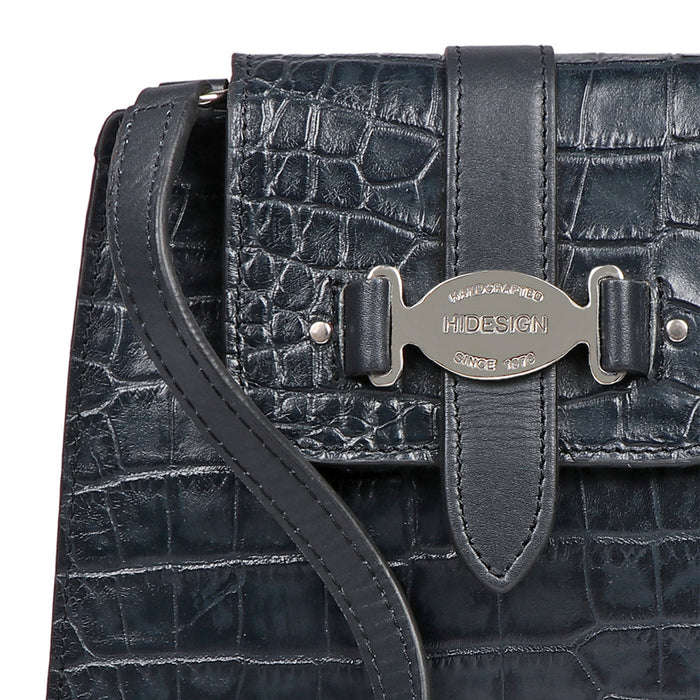Santiago 04 Blue Leather Sling Bag