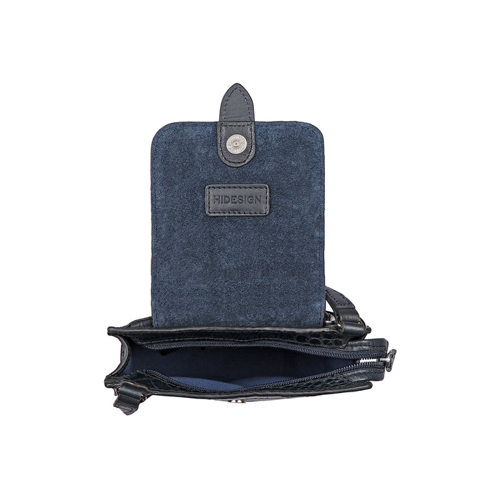Santiago 04 Blue Leather Sling Bag