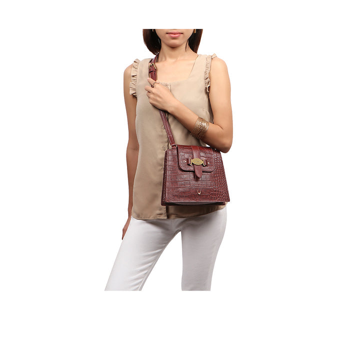 Santiago 04 Marsala Leather Sling Bag