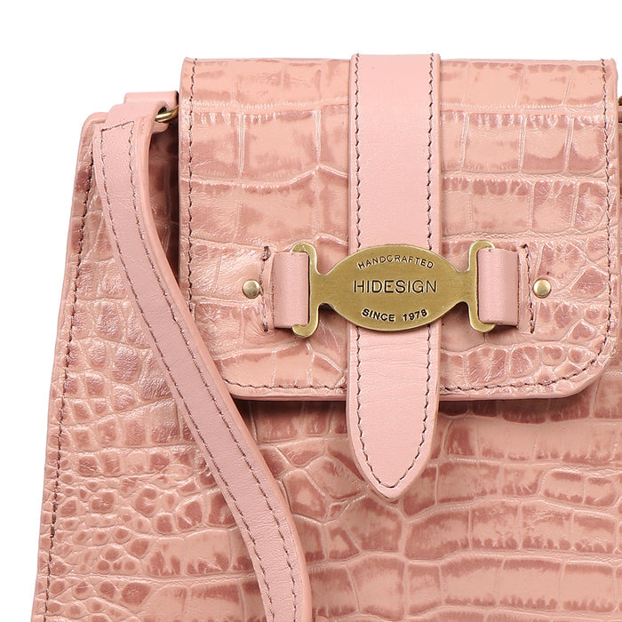 Santiago 04 Pink Leather Sling Bag