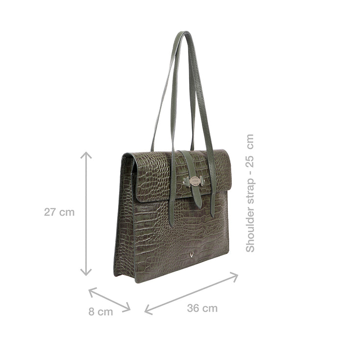 Santiago 06 Green Leather Shoulder Bag