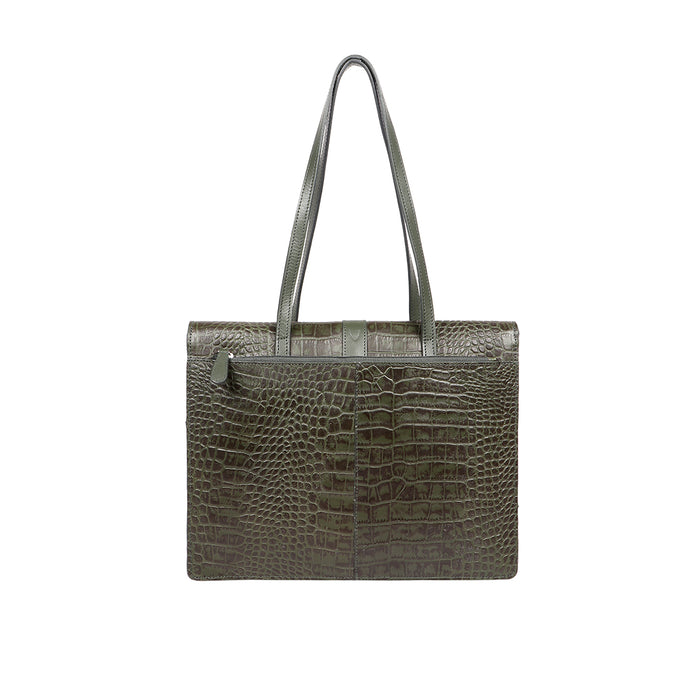 Santiago 06 Green Leather Shoulder Bag
