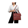 Santiago 07 Marsala Leather Shoulder Bag