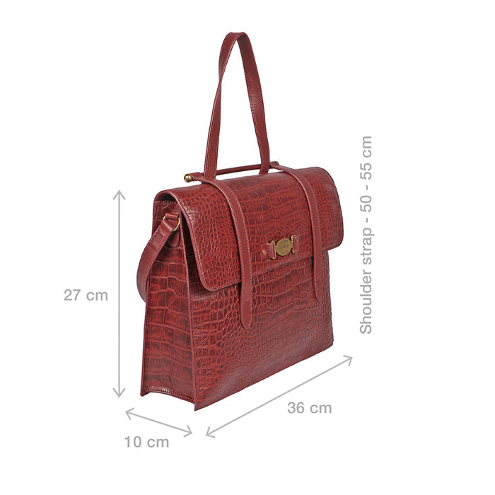 Santiago 07 Marsala Leather Shoulder Bag