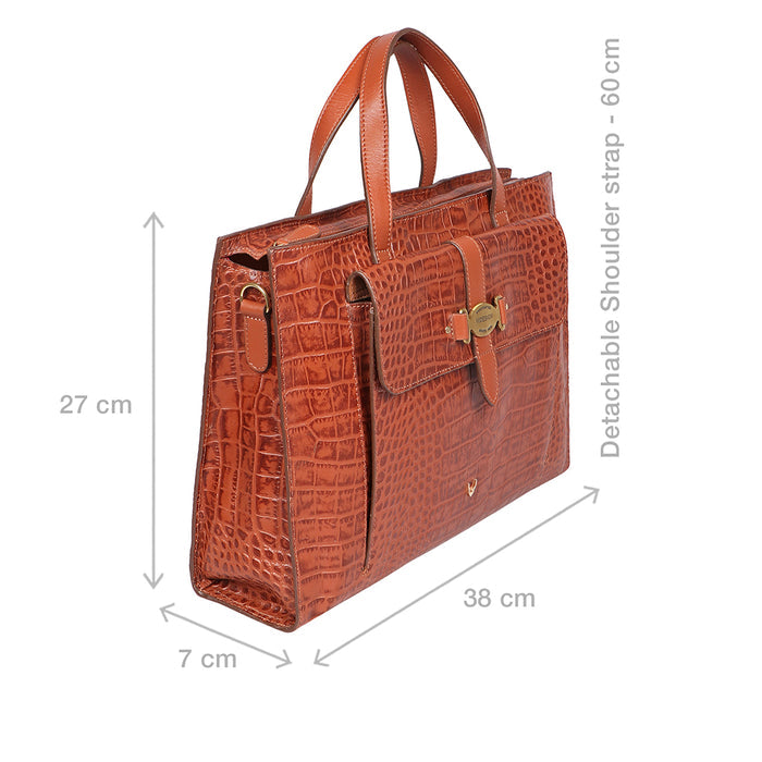 Santiago 10 Tan Leather Tote Bag