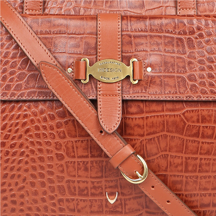 Santiago 10 Tan Leather Tote Bag