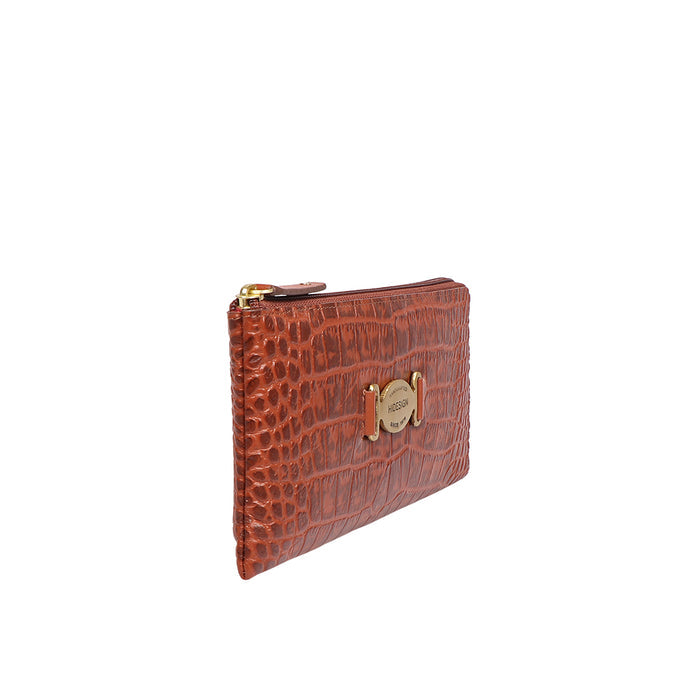 Santiago W4 Tan Leather Zip Around Wallet