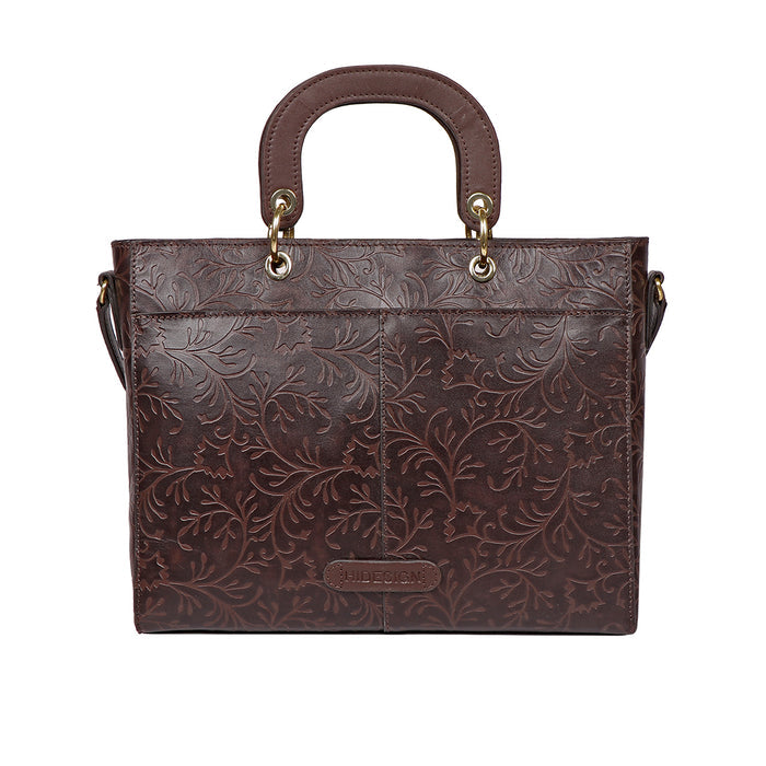 Santos 01 Brown Leather Tote Bag