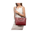 Santos 01 Marsala Leather Tote Bag