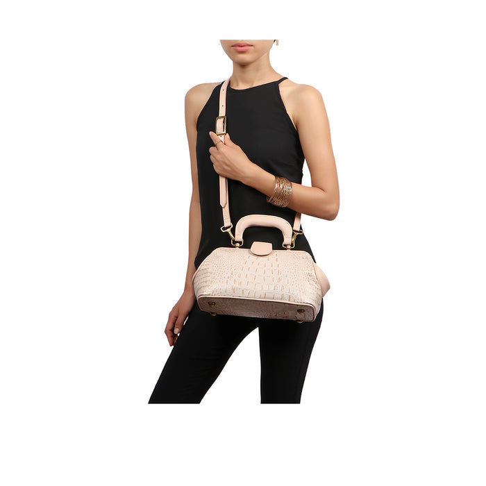 Sasha Brown Leather Satchel