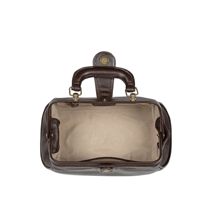 Sasha Brown Leather Satchel