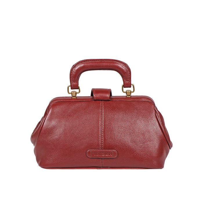Sasha Red Leather Satchel