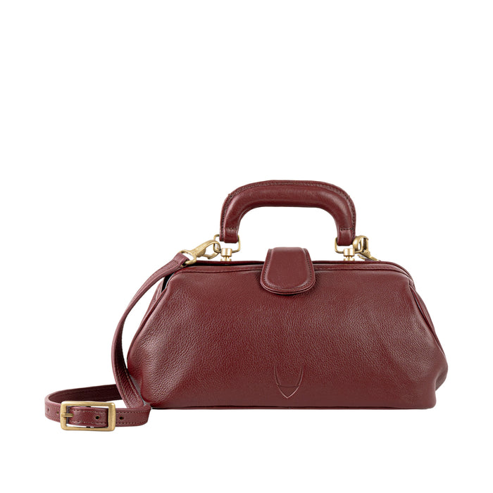 Sasha Red Leather Satchel
