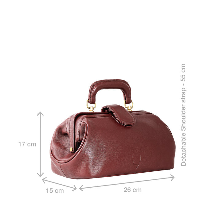 Sasha Red Leather Satchel
