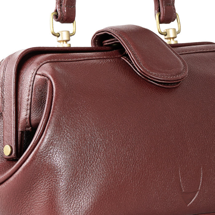 Sasha Red Leather Satchel