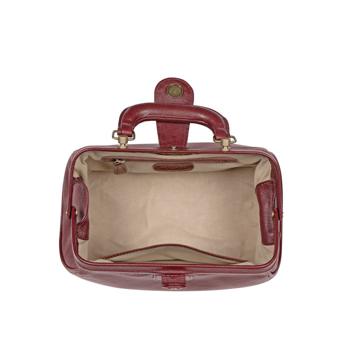Sasha Red Leather Satchel