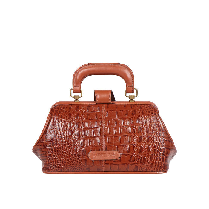Sasha Tan Leather Satchel