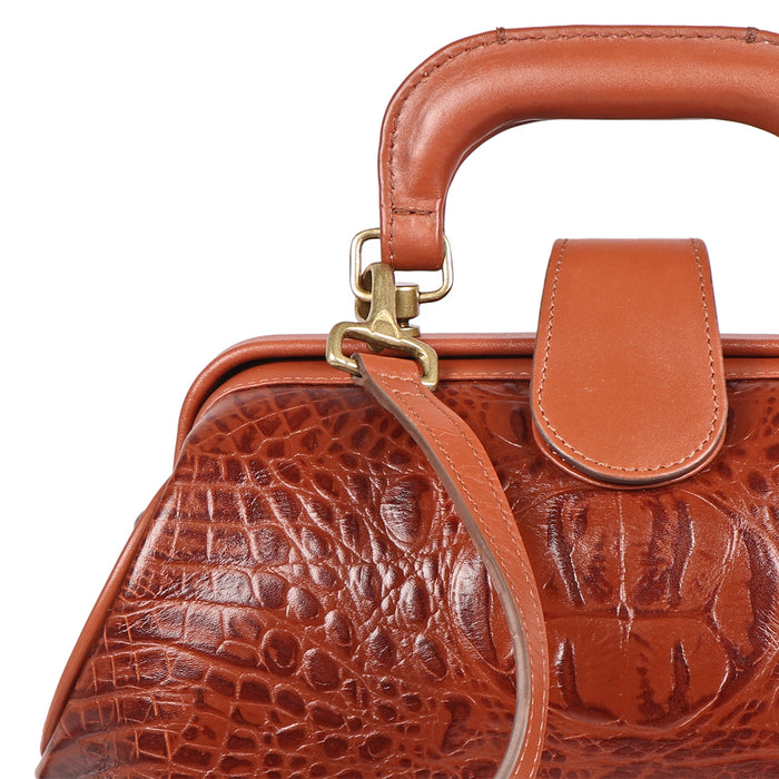 Sasha Tan Leather Satchel