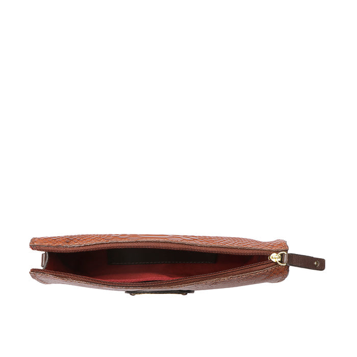 Sauta Fe W1 Tan Leather Sling Wallet