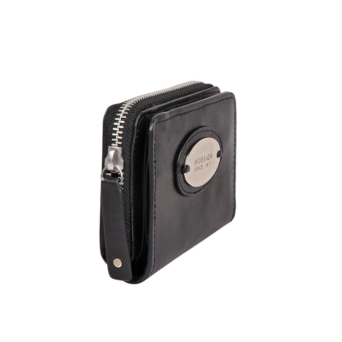 Sauta Fe W2 Black Leather Pocket Wallet