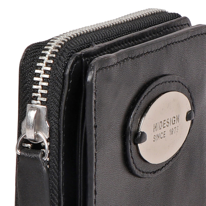 Sauta Fe W2 Black Leather Pocket Wallet