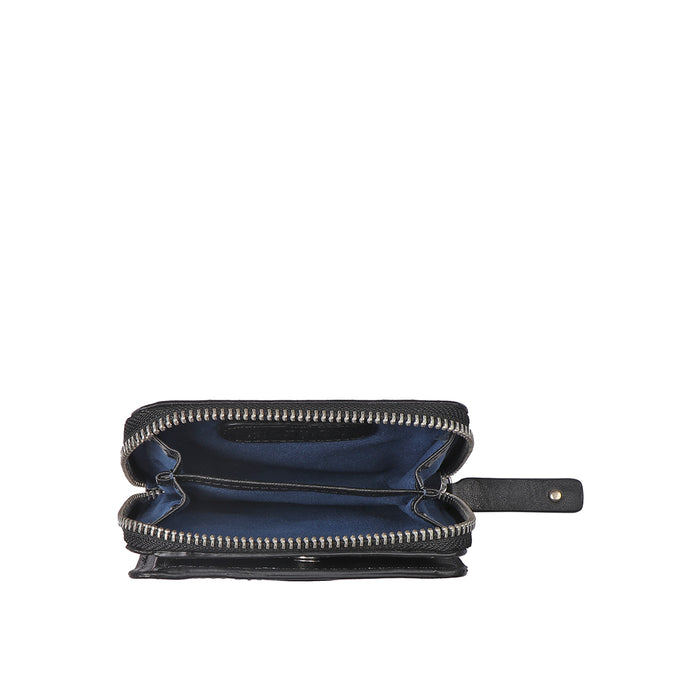 Sauta Fe W2 Black Leather Pocket Wallet