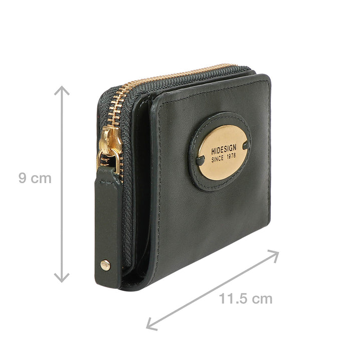 Sauta Fe W2 Green Leather Pocket Wallet