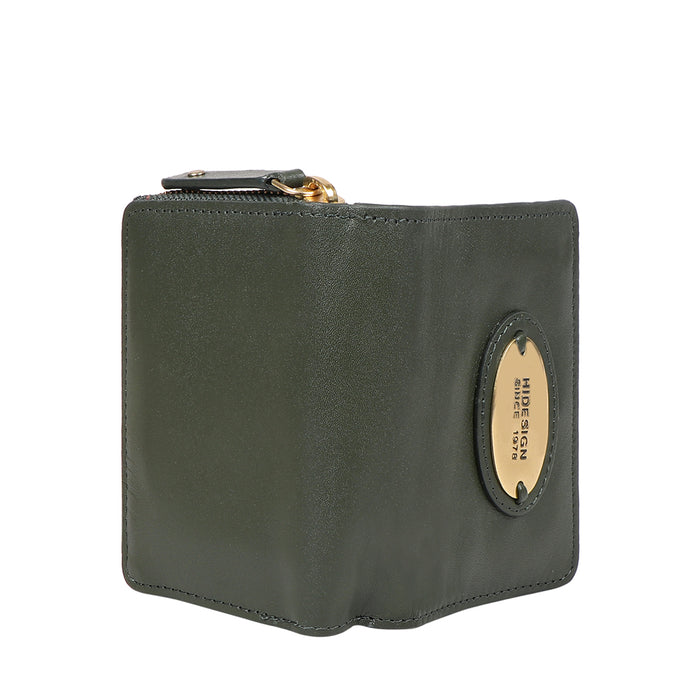 Sauta Fe W2 Green Leather Pocket Wallet