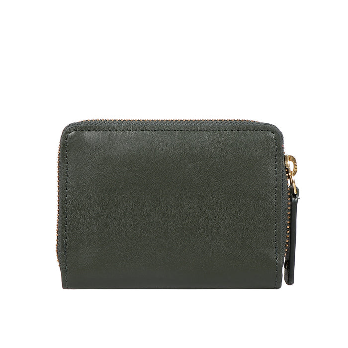 Sauta Fe W2 Green Leather Pocket Wallet