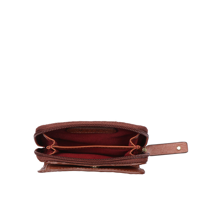 Sauta Fe W2 Tan Leather Pocket Wallet