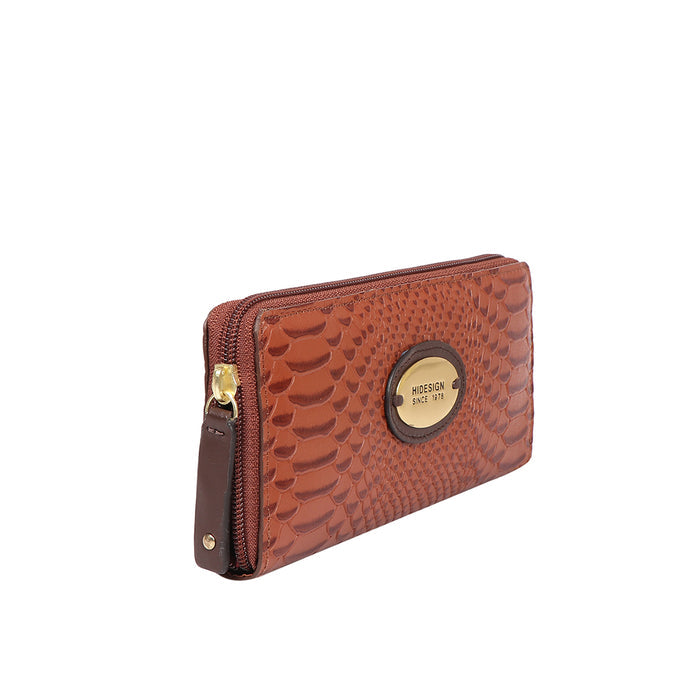 Sauta Fe W6 Tan Leather Zip Around Wallet