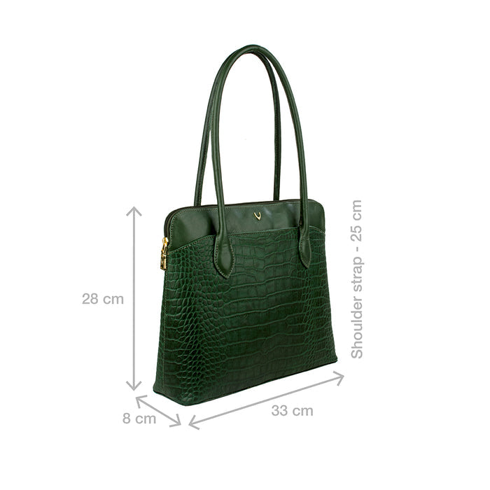 Sb Fabiola 02 Green Leather Tote Bag