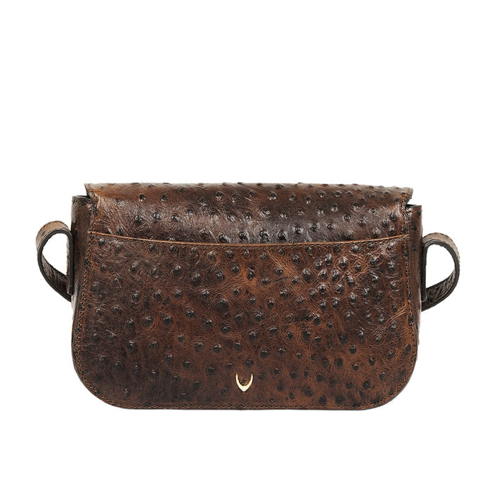 Scala 01 Brown Leather Shoulder Bag