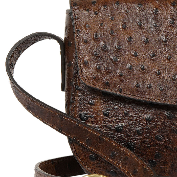 Scala 01 Brown Leather Shoulder Bag