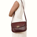 Scala 01 Red Leather Shoulder Bag