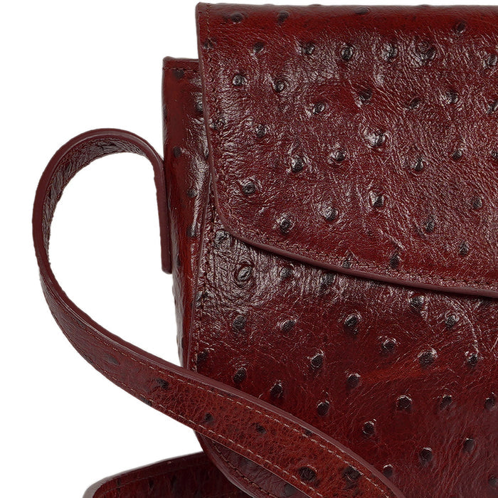 Scala 01 Red Leather Shoulder Bag