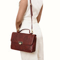 Scala 02 Red Leather Sling Bag