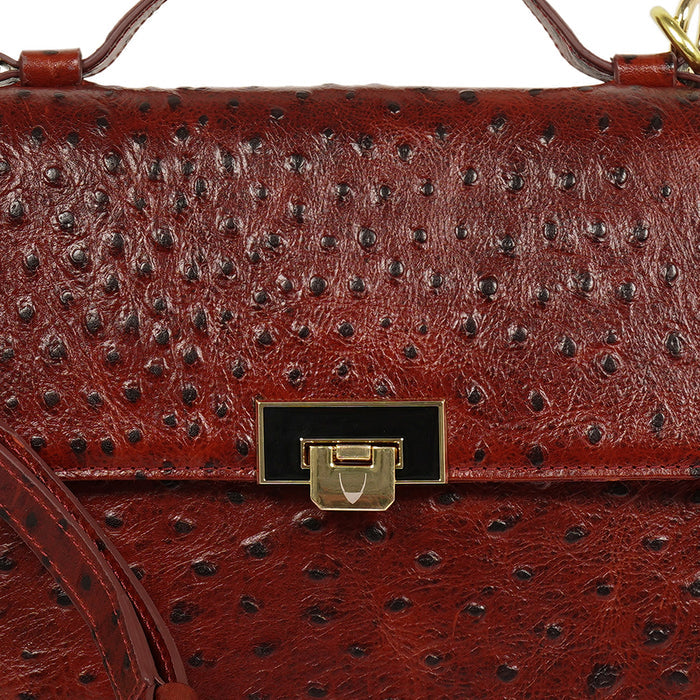 Scala 02 Red Leather Sling Bag