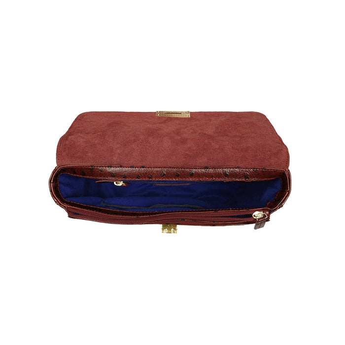 Scala 02 Red Leather Sling Bag