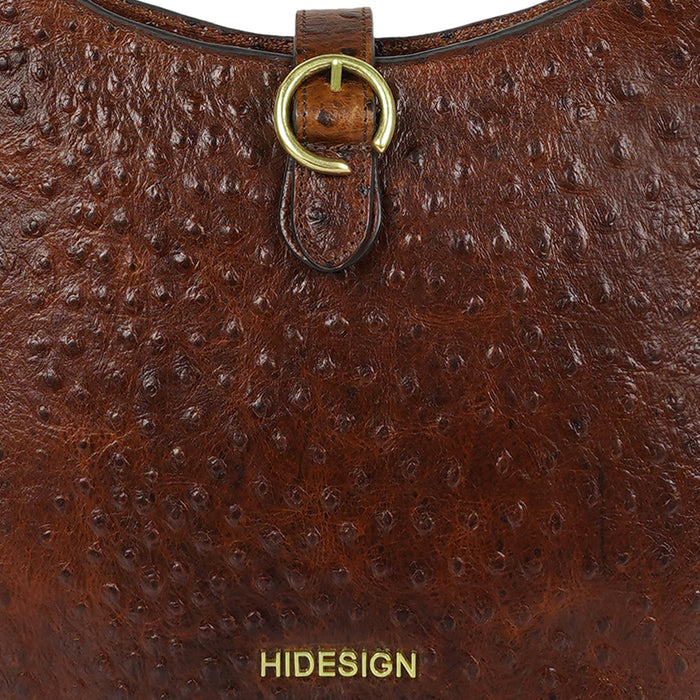 Scala 03 Brown Leather Shoulder Bag