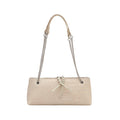 Schiphol-01 White Leather Shoulder Bag