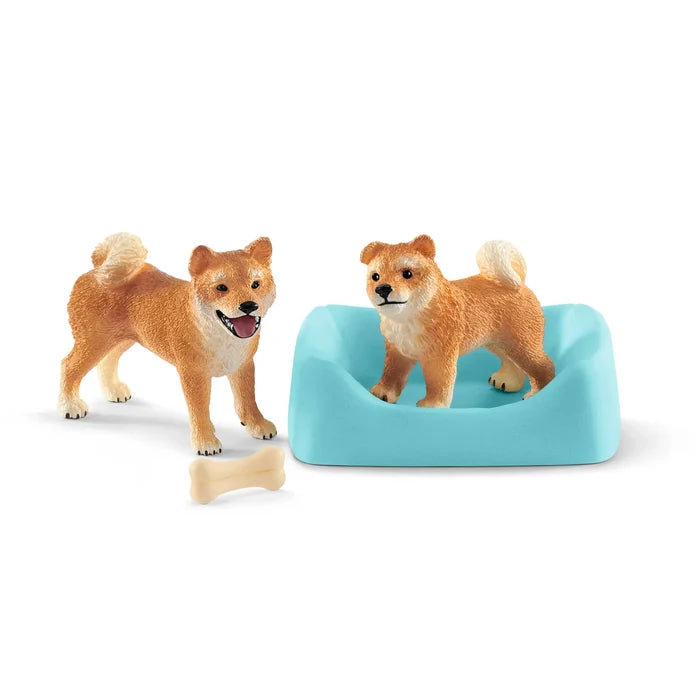 Schleich - Shiba Inu mother and puppy