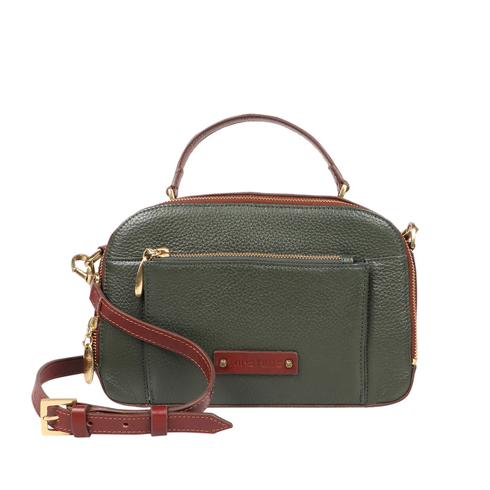 Scooter 01 Green Leather Sling Bag