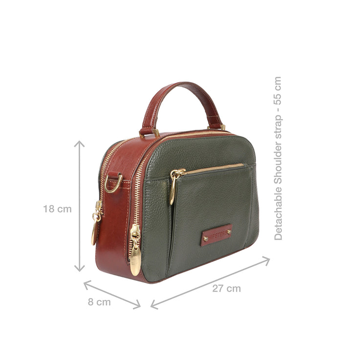 Scooter 01 Green Leather Sling Bag
