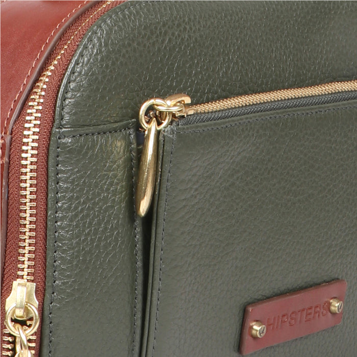 Scooter 01 Green Leather Sling Bag