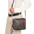 Scooter 02 Black Leather  Crossbody