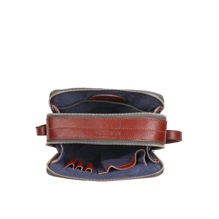 Scooter 02 Black Leather  Crossbody