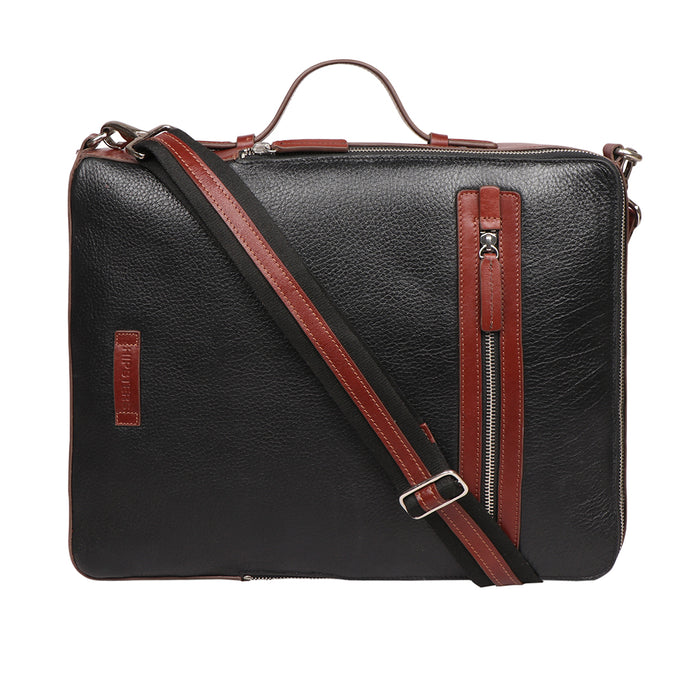 Scooter 03 Black Leather  Backpack