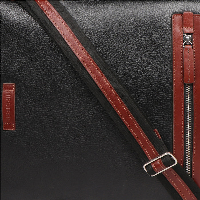 Scooter 03 Black Leather  Backpack