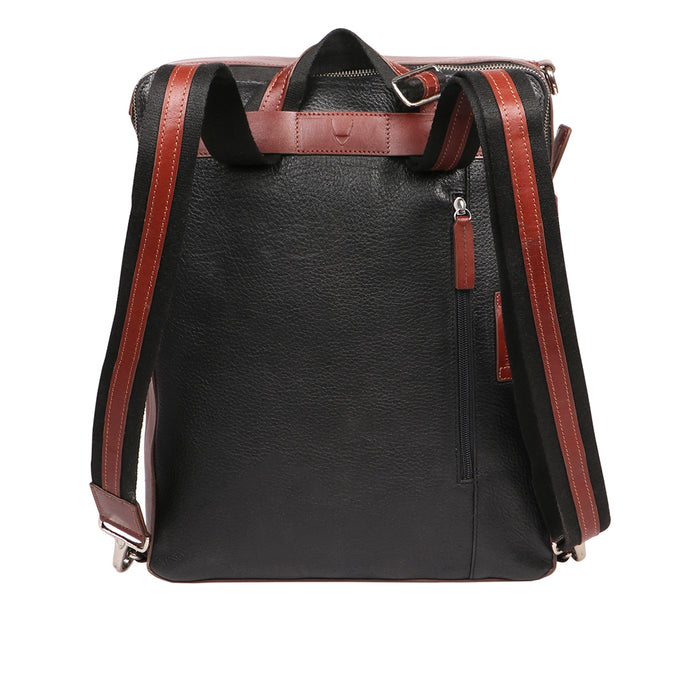Scooter 03 Black Leather  Backpack